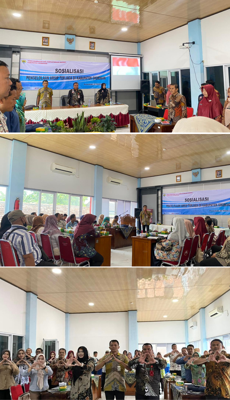 10 23 Kegiatan Sosialisasi Pengelolaan Arsip Terjaga di Kabupaten Grobogan
